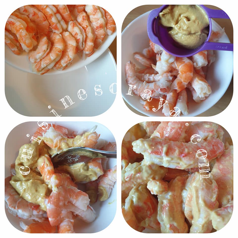 Gratin de crevettes et pommes de terre
