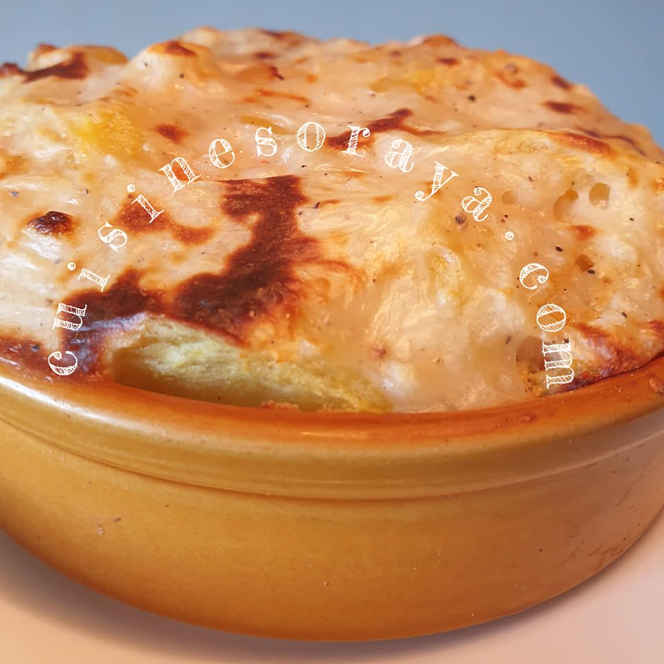 Gratin de crevettes et pommes de terre