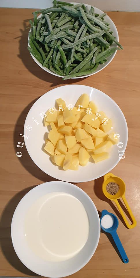 Purée de haricots vert