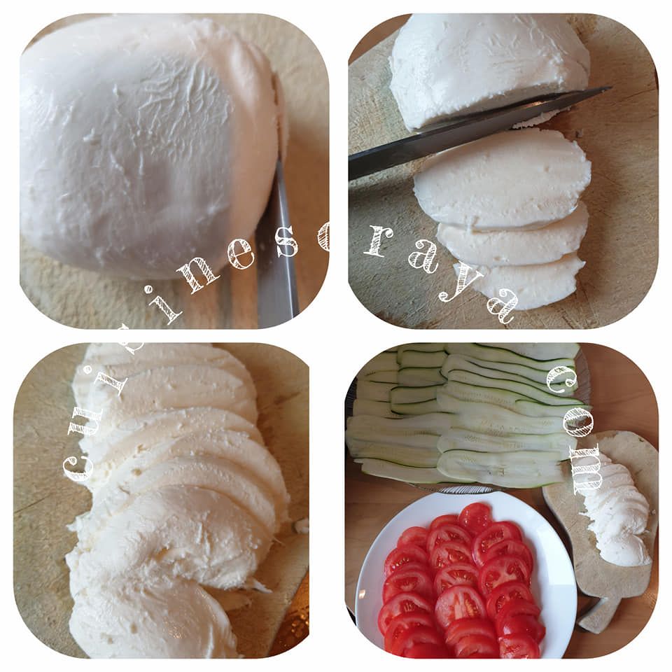 Courgettes en lasagnes à la tomate mozzarella et au poulet