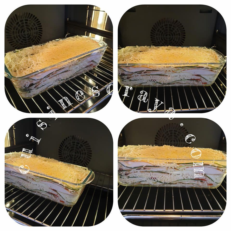 Courgettes en lasagnes à la tomate mozzarella et au poulet