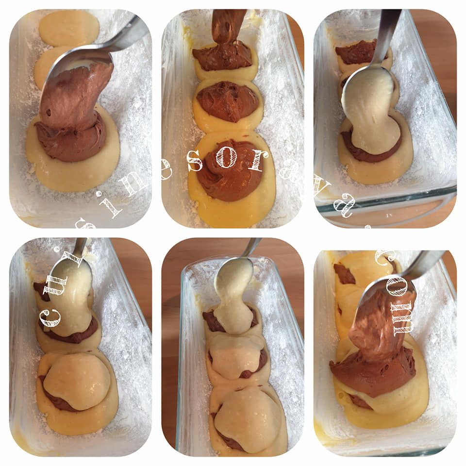 Cake marbré glaçage rocher