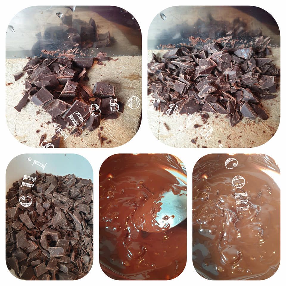 Cake marbré glaçage rocher