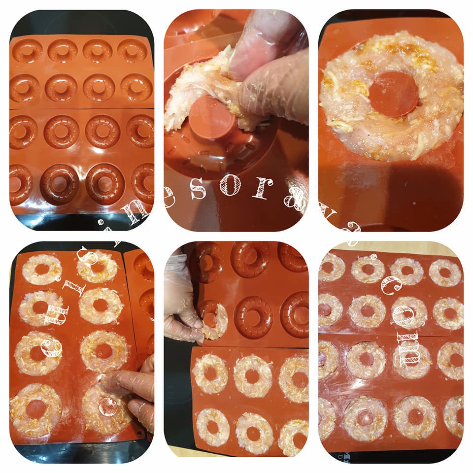 Donuts de poulet au fromage