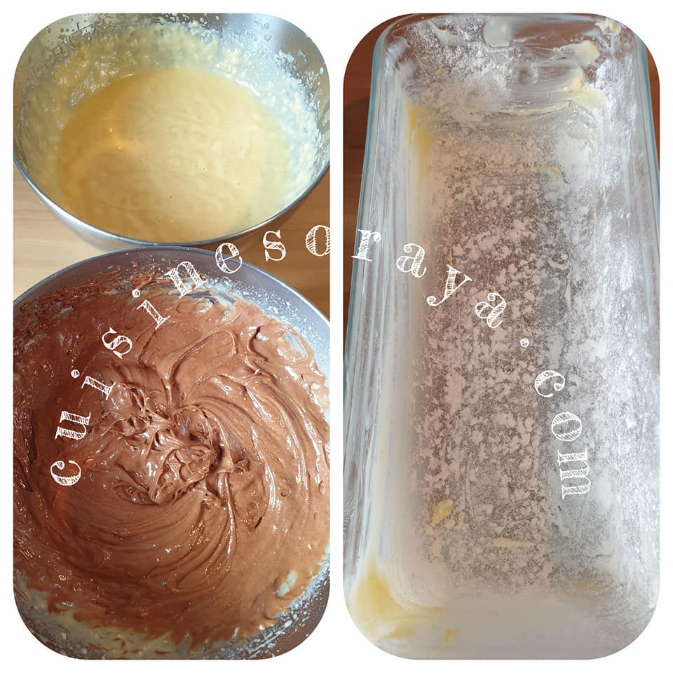 Cake marbré glaçage rocher