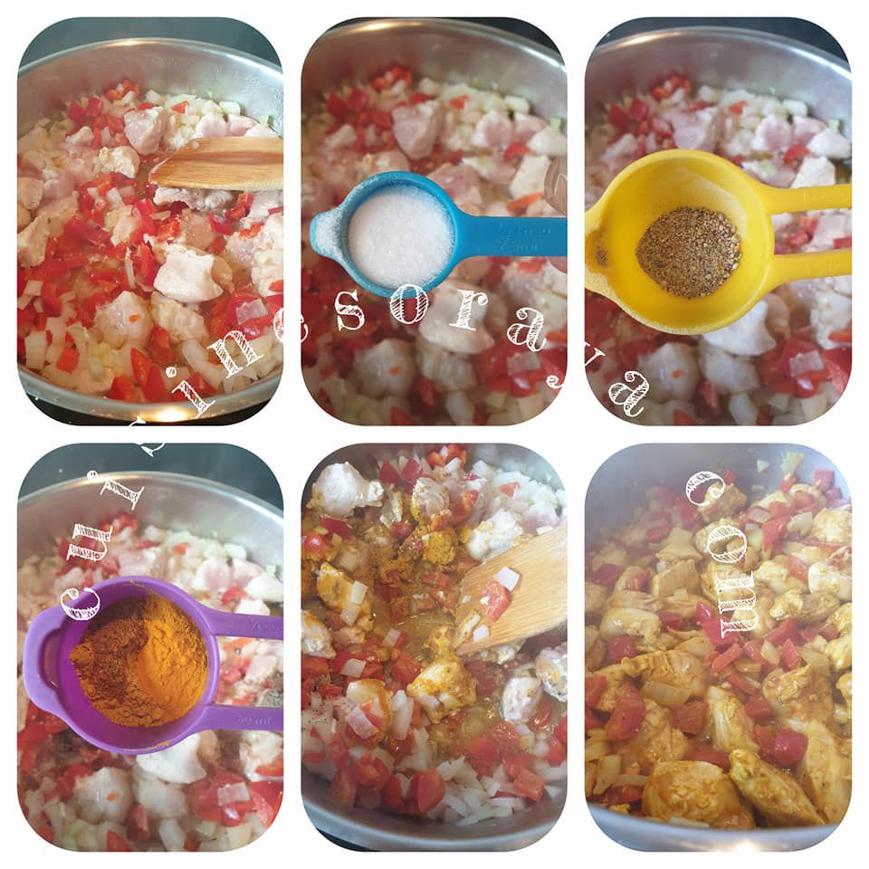 Poulet curry express