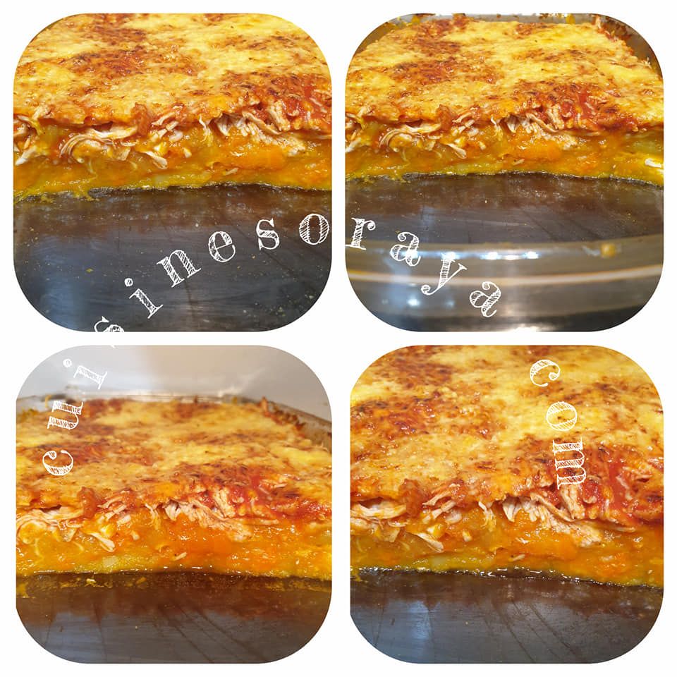 Hachis de potiron et poulet
