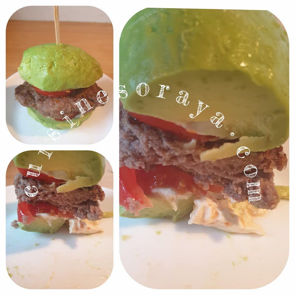 Burger avocat à la viande