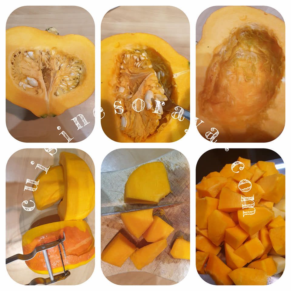 Hachis de potiron et poulet