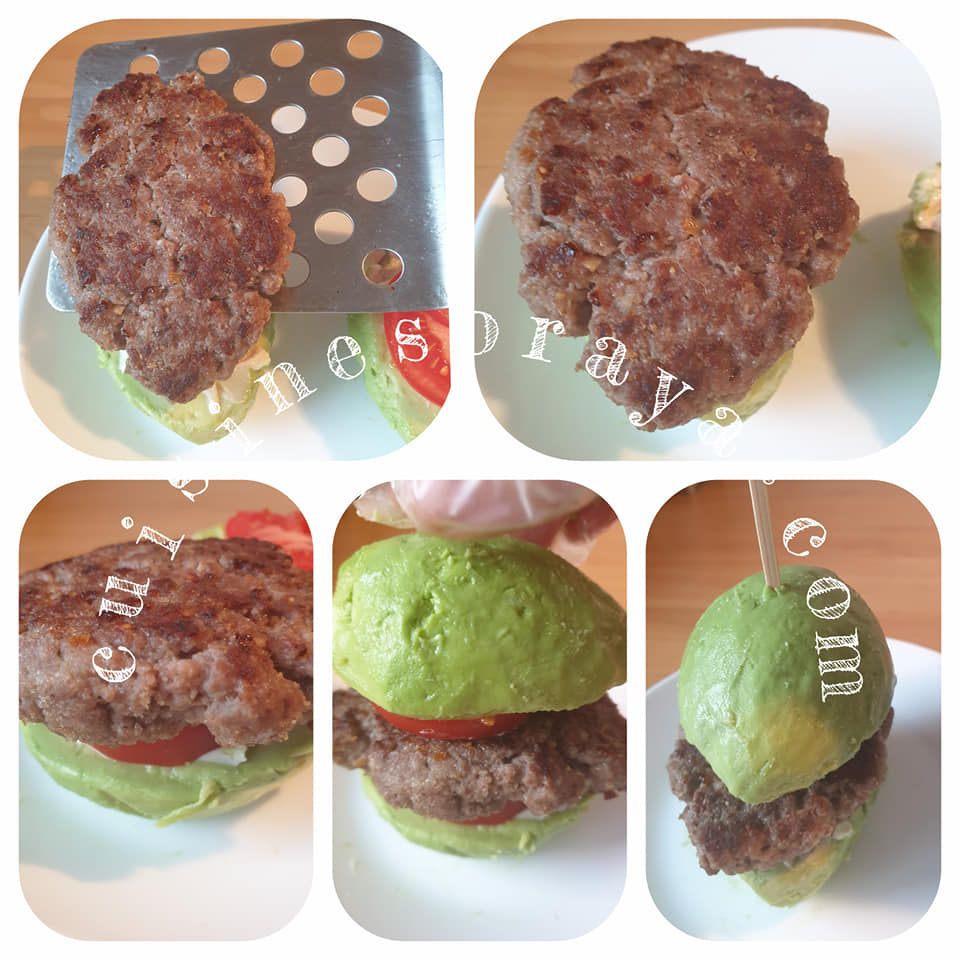 Burger avocat à la viande