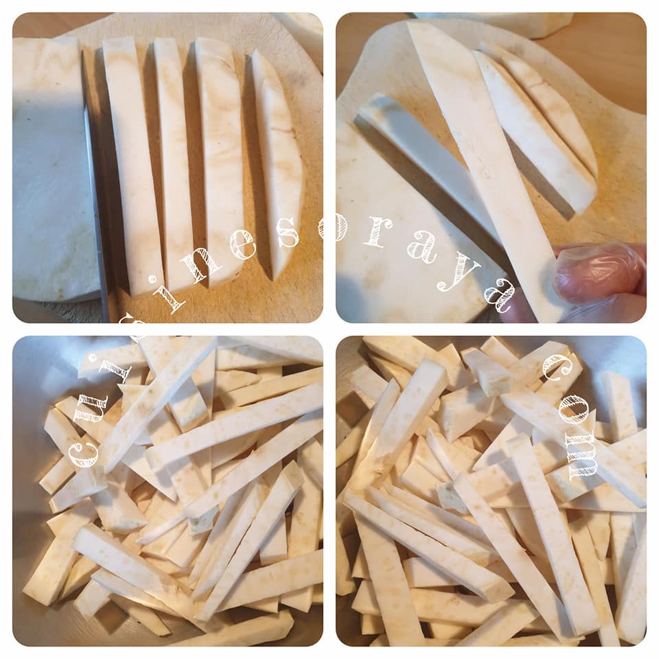 Frites de céleri rave