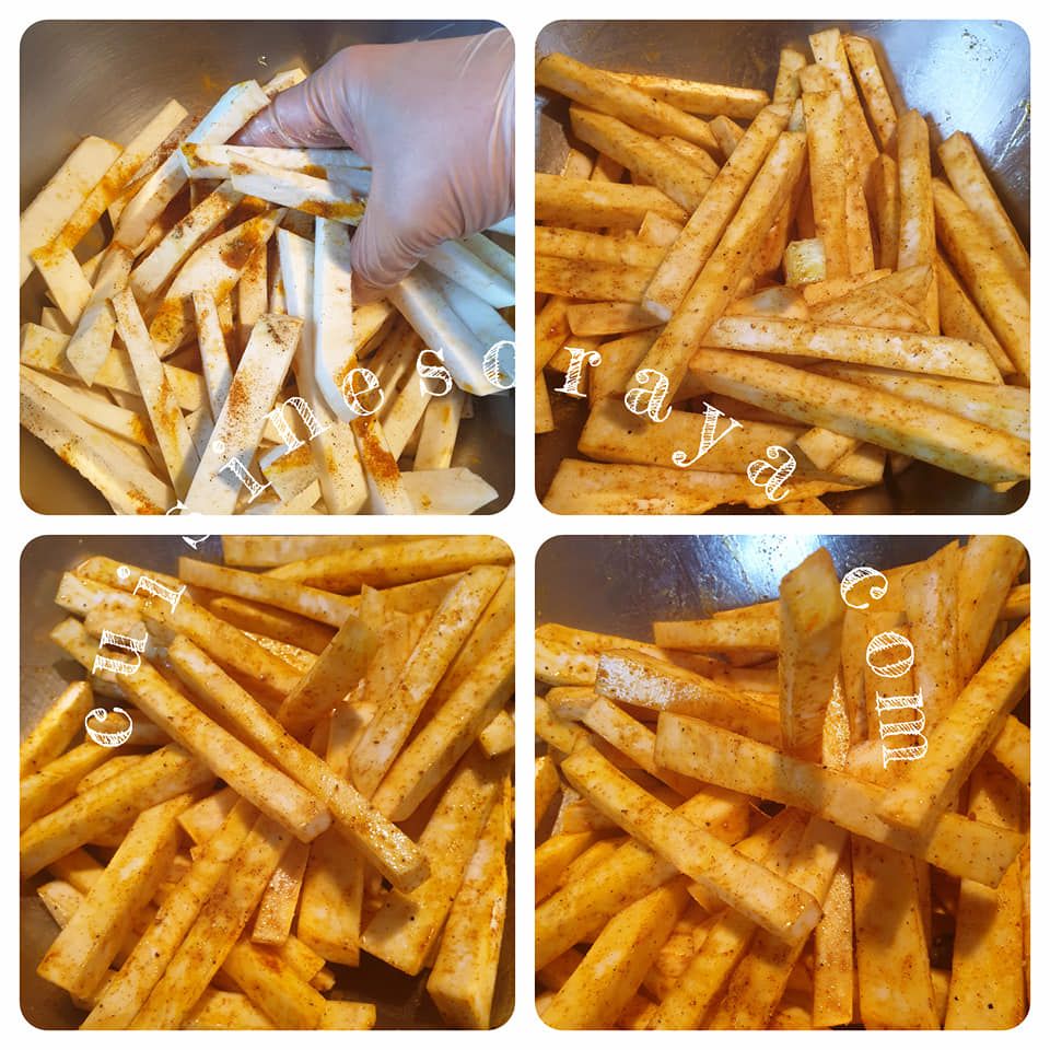 Frites de céleri rave