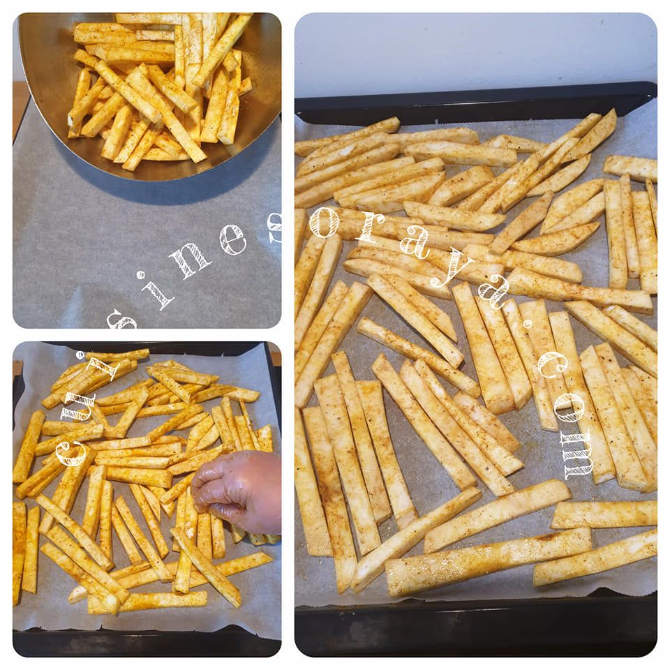 Frites de céleri rave