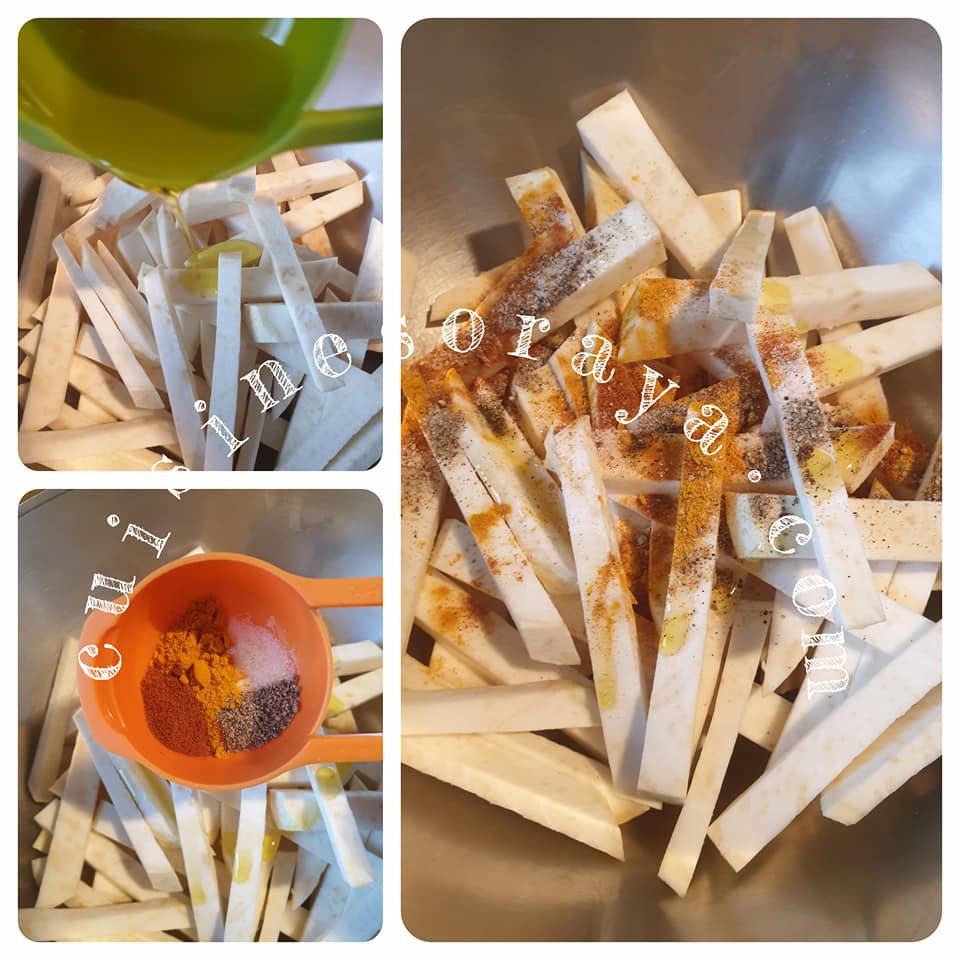 Frites de céleri rave