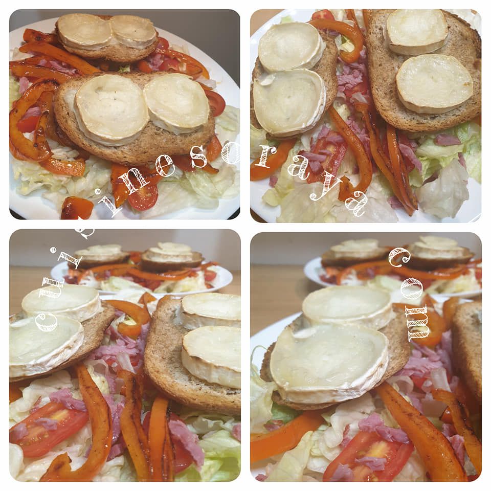 Salade de chèvre chaud