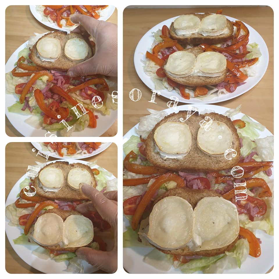 Salade de chèvre chaud