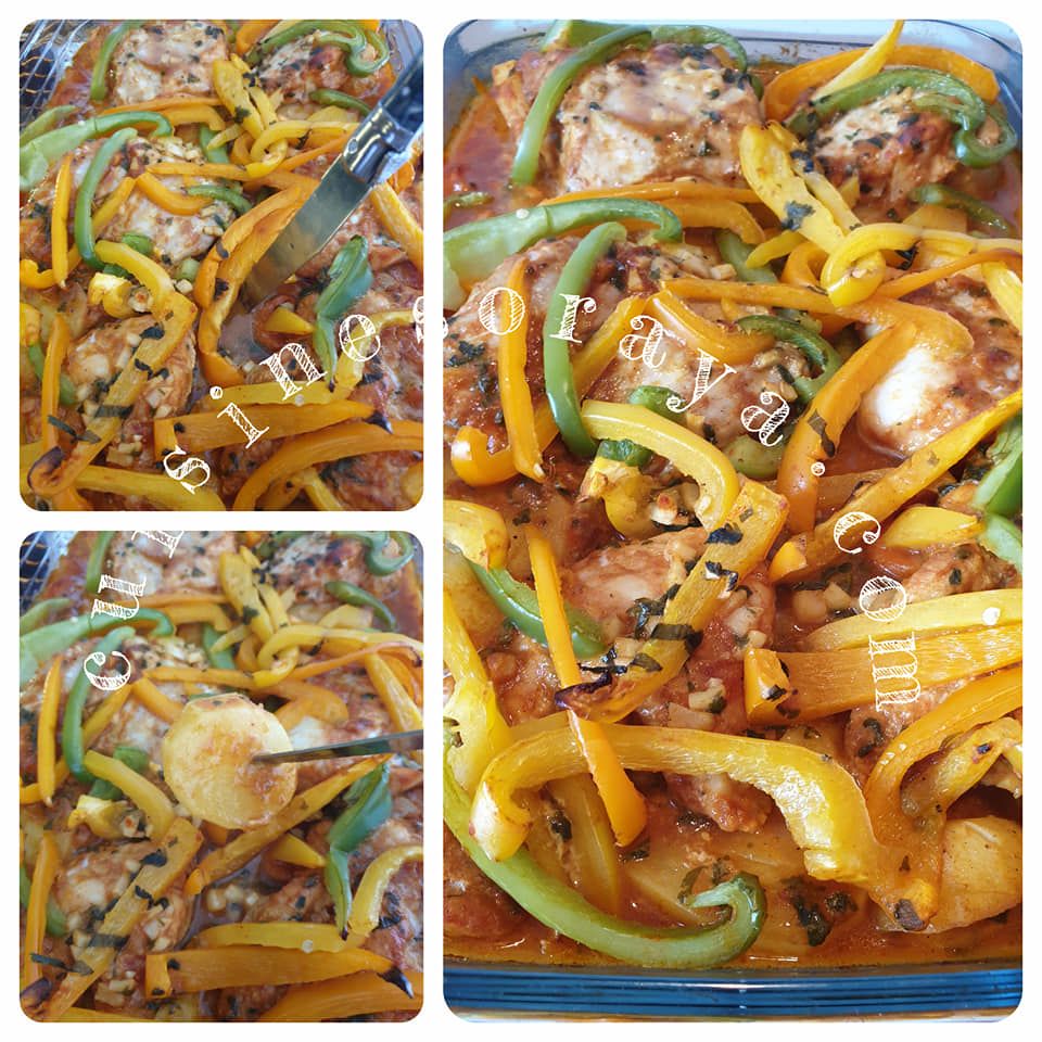 Tajine de cabillaud à la chermoula au four