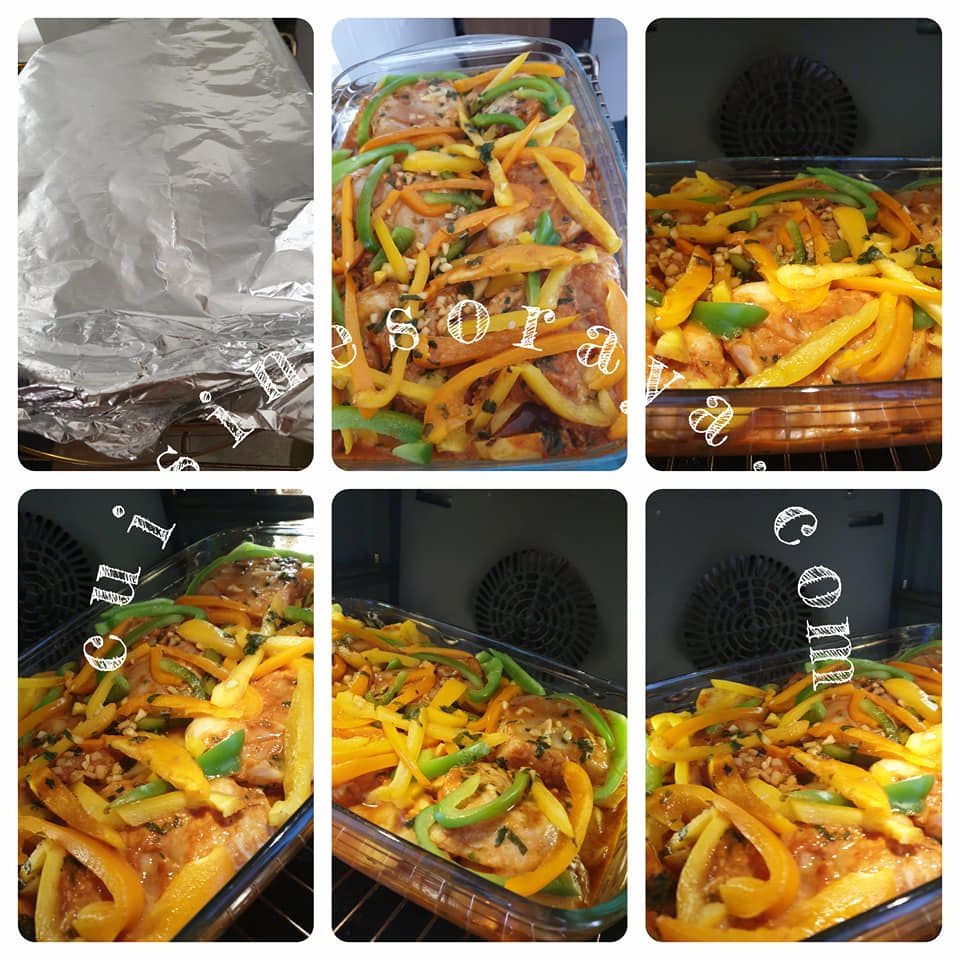 Tajine de cabillaud à la chermoula au four