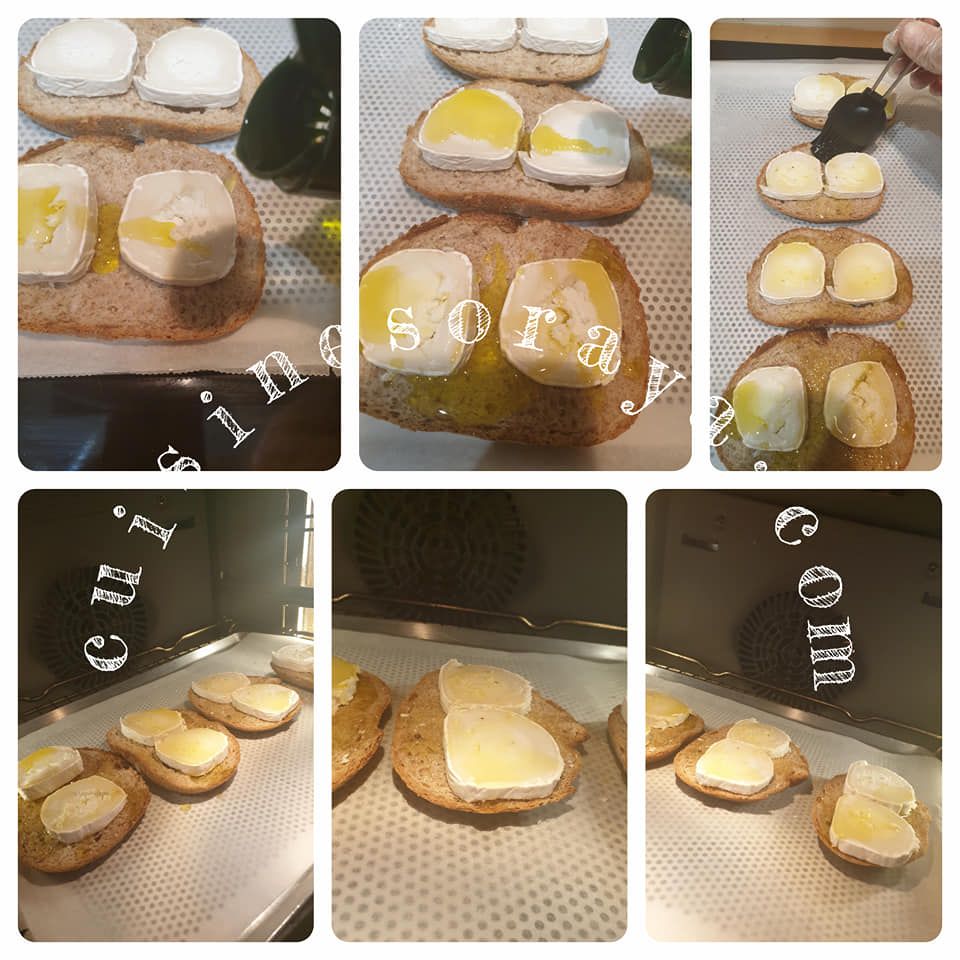 Salade de chèvre chaud