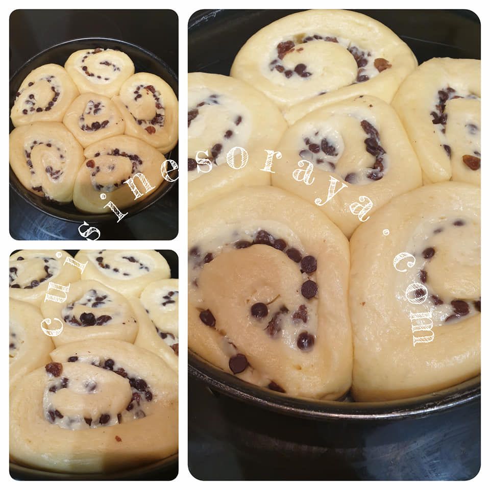 Chinois aux pépites de chocolat et raisins secs
