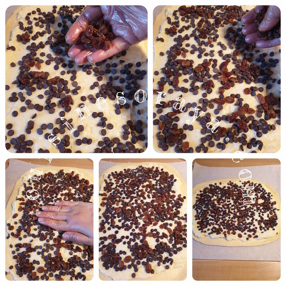 Chinois aux pépites de chocolat et raisins secs