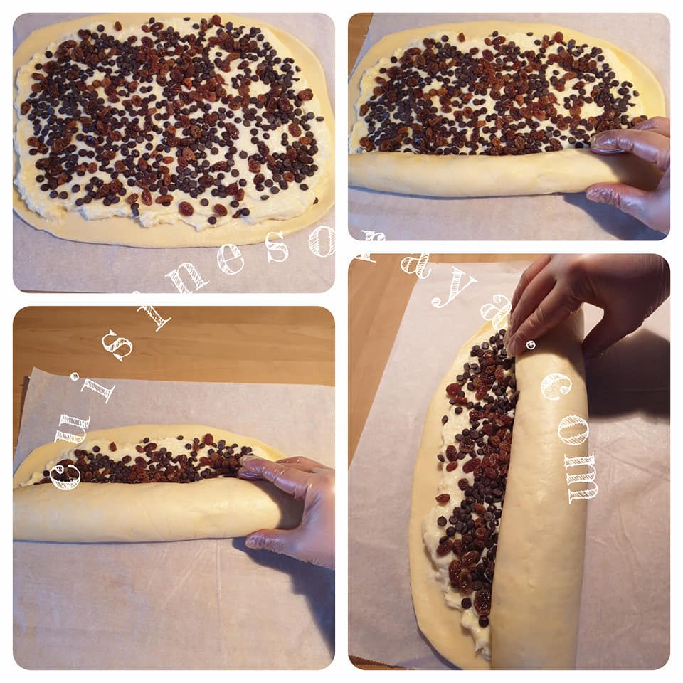 Chinois aux pépites de chocolat et raisins secs