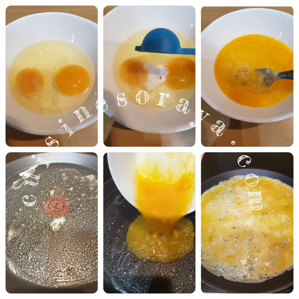 Omelette au chèvre