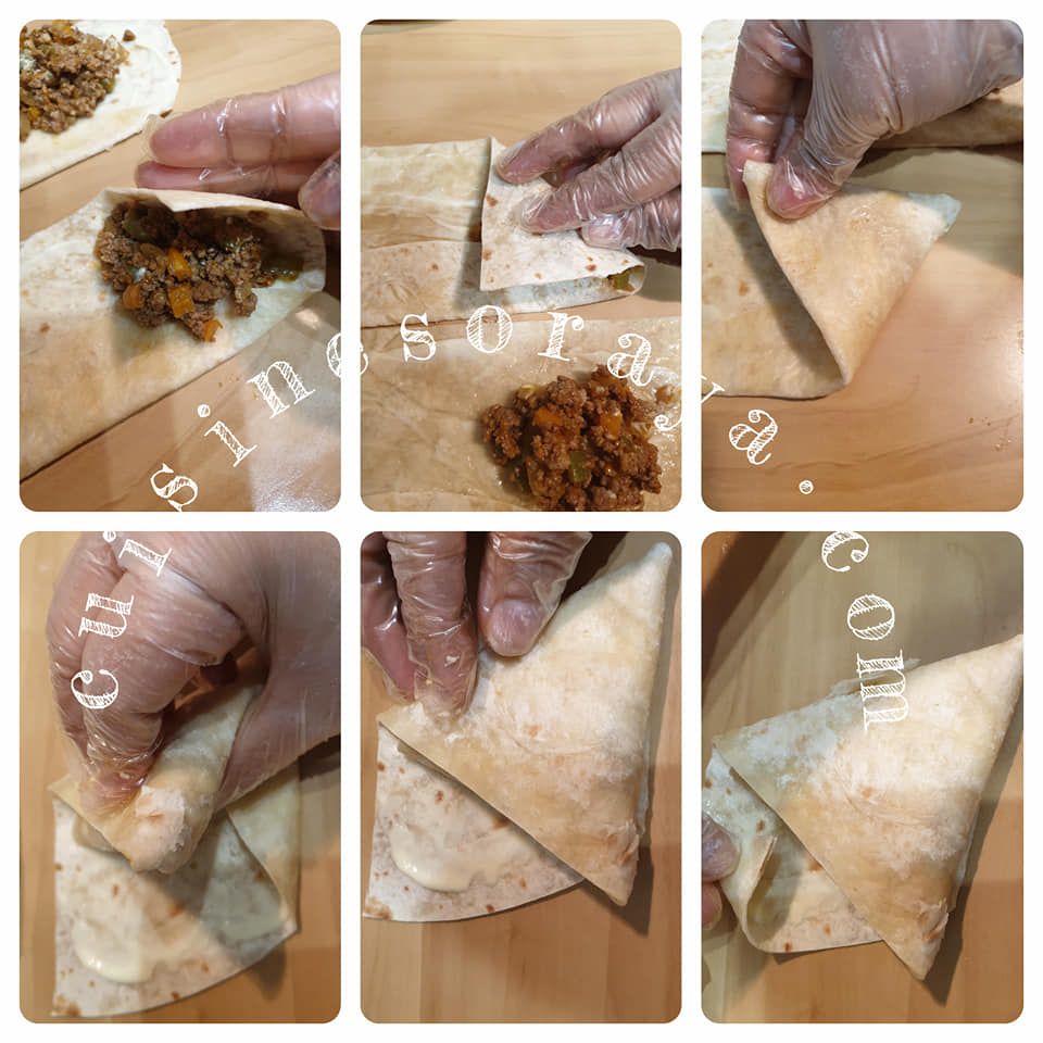 Quesadillas de boeuf aux légumes façon brick