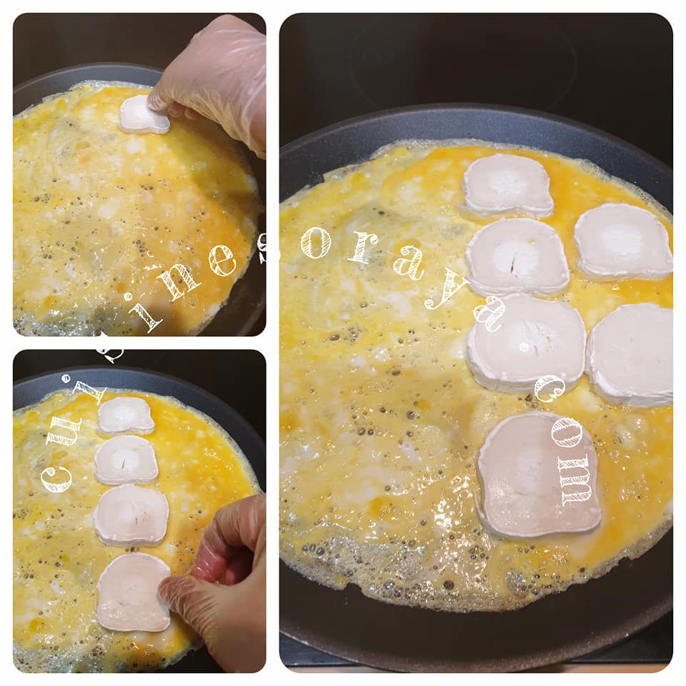 Omelette au chèvre