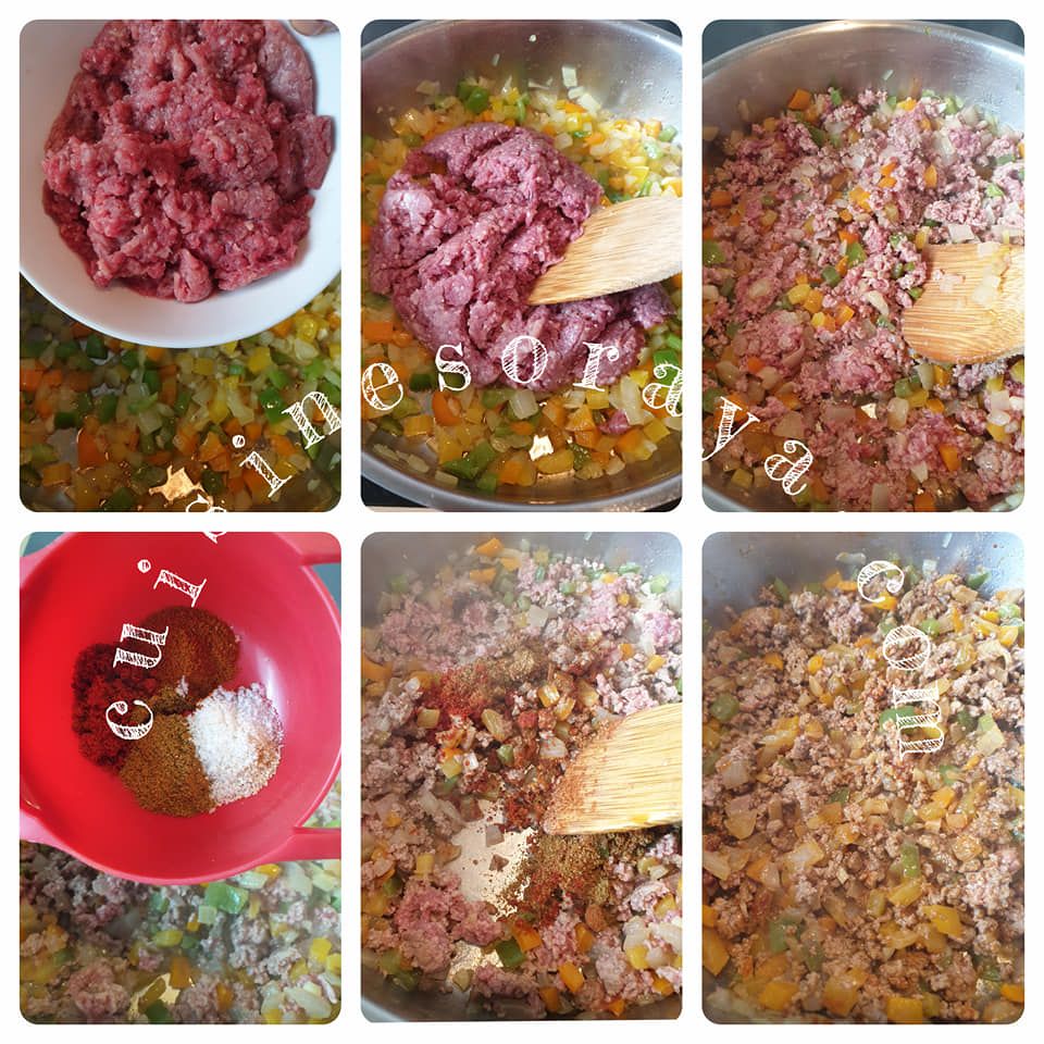 Quesadillas de boeuf aux légumes façon brick