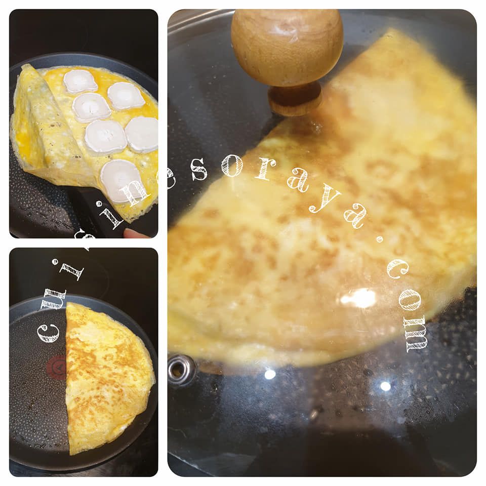 Omelette au chèvre