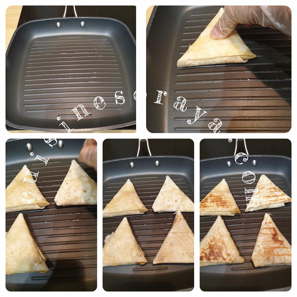 Quesadillas de boeuf aux légumes façon brick