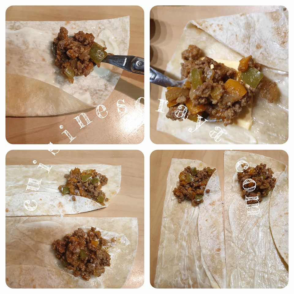 Quesadillas de boeuf aux légumes façon brick