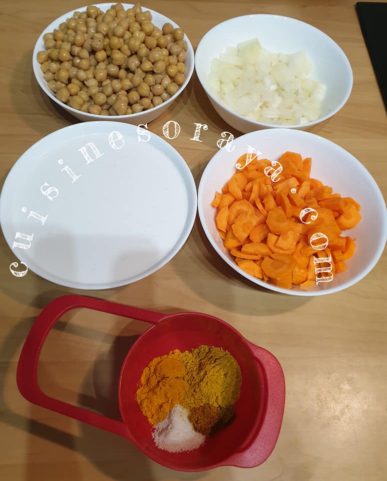 Curry de carottes et pois chiche