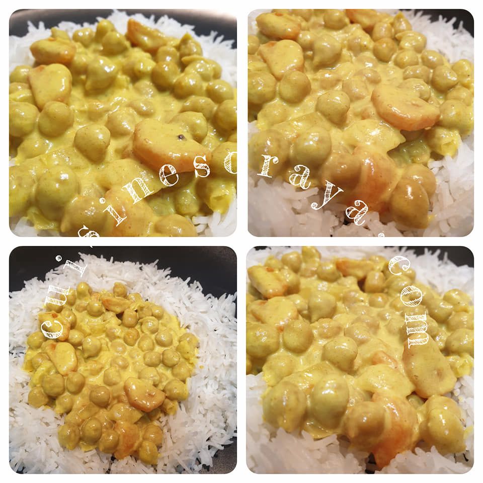 Curry de carottes et pois chiche