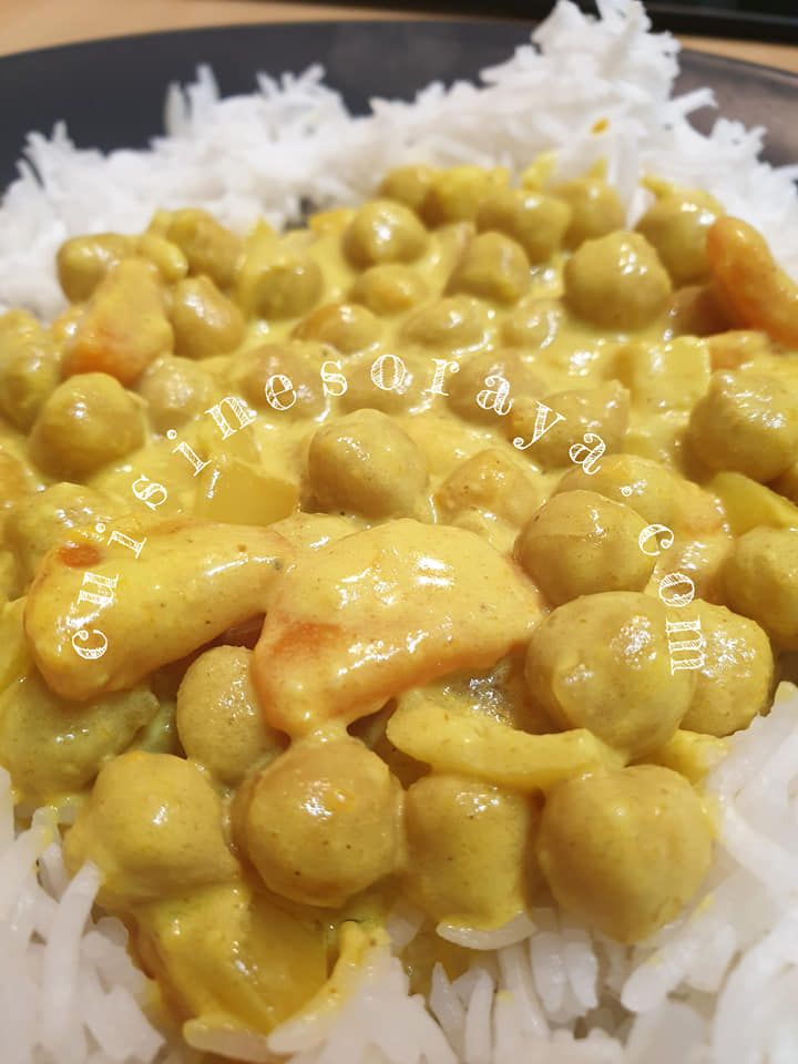 Curry de carottes et pois chiche