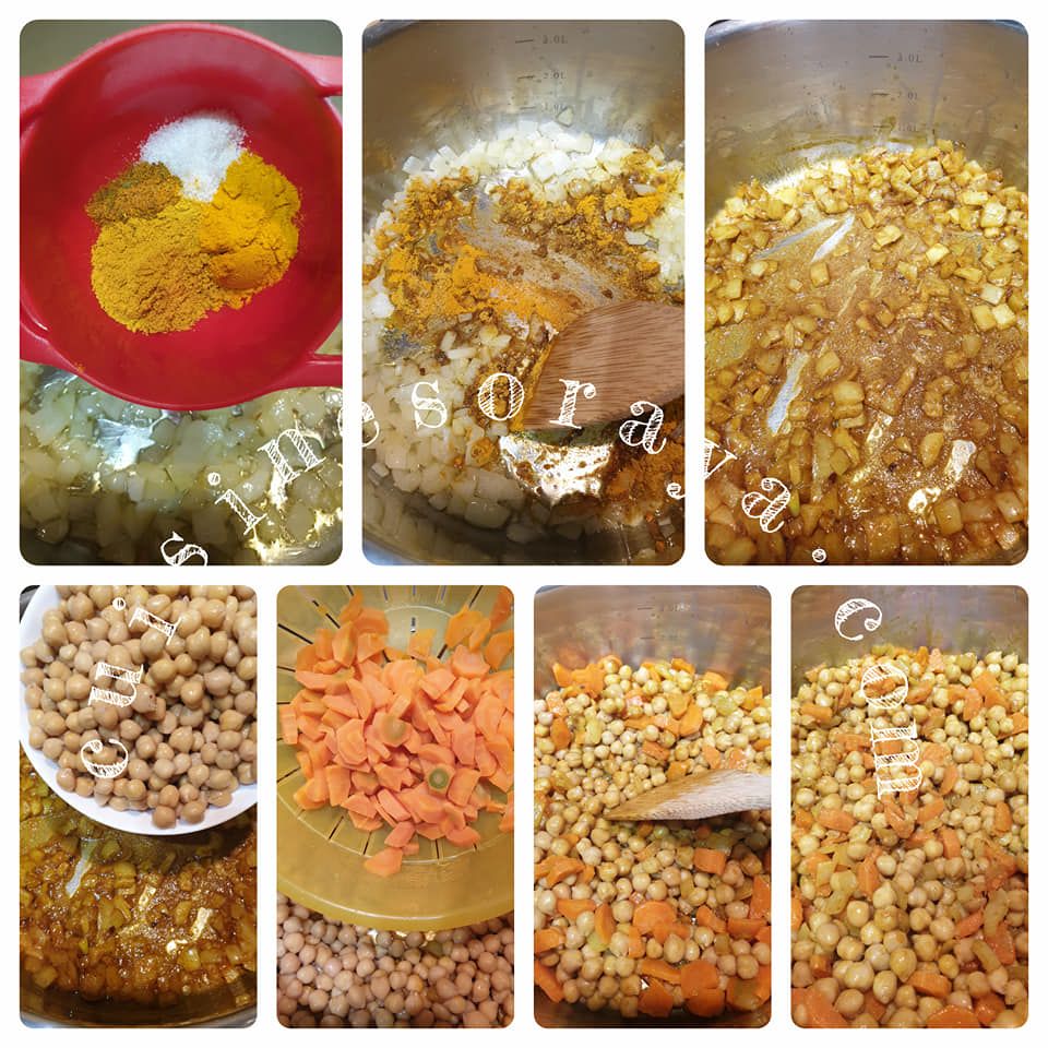 Curry de carottes et pois chiche