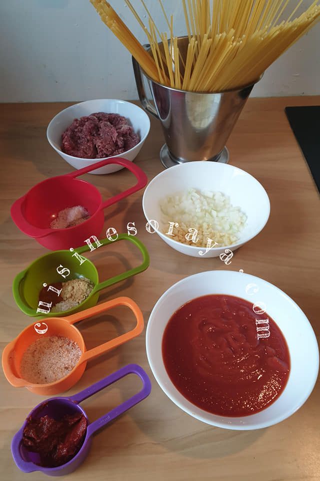 Spaghetti enrobé de viande de boeuf