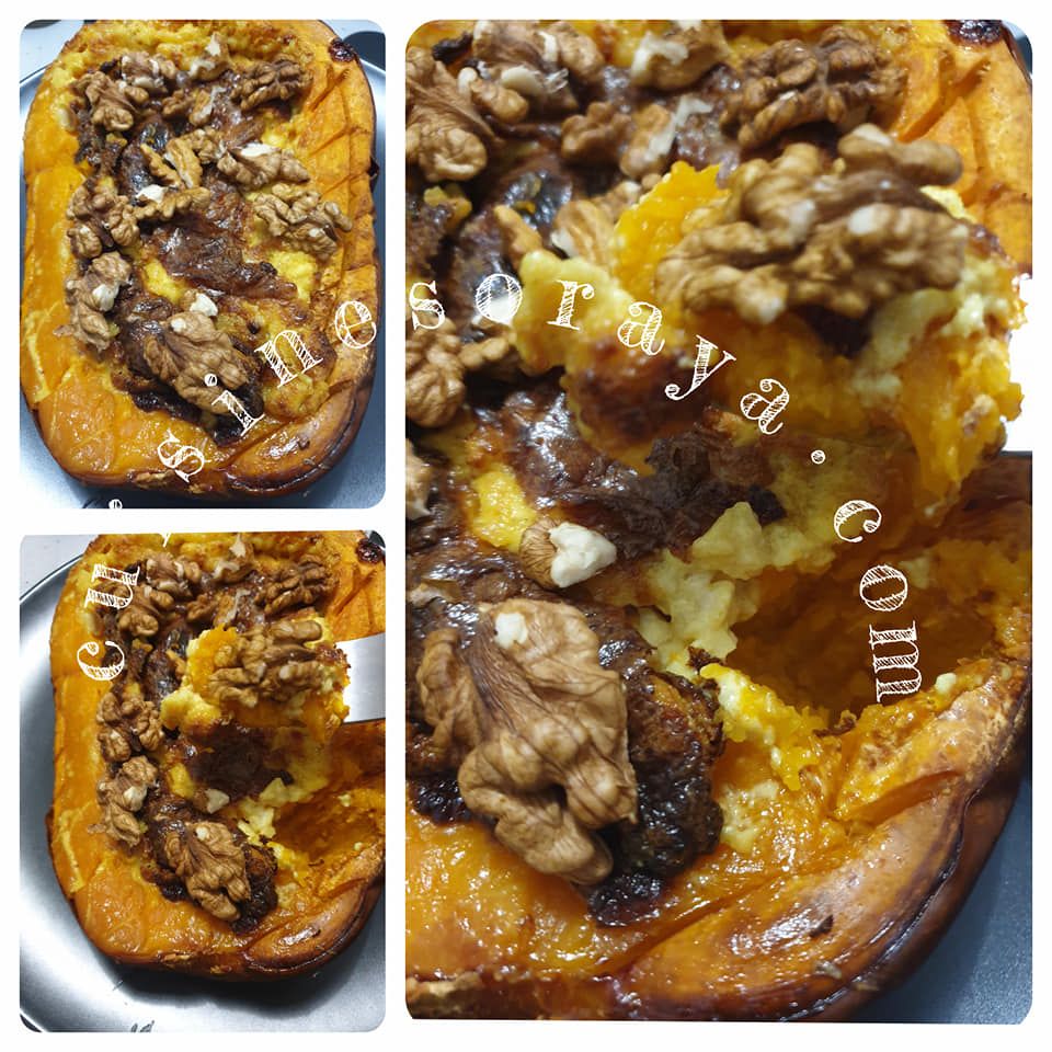 Butternut farcie au chèvre