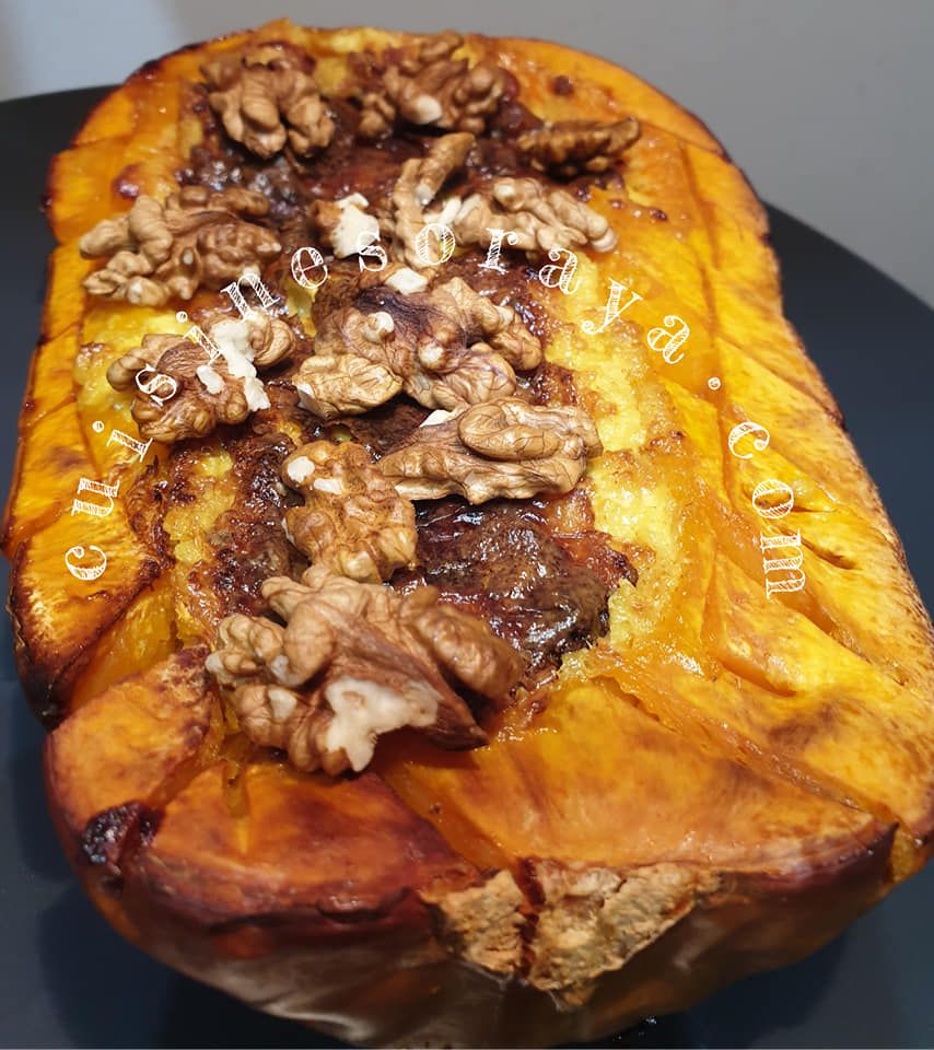Butternut farcie au chèvre