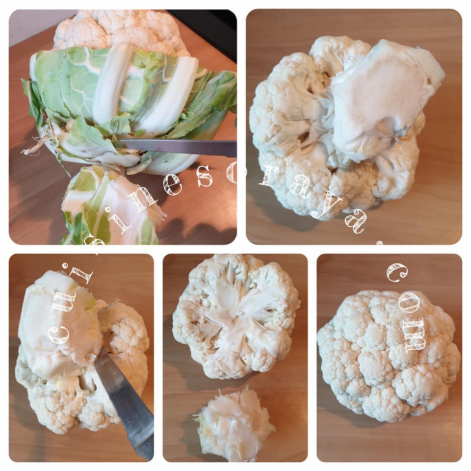 Chou fleur rôti et sa sauce au fromage blanc