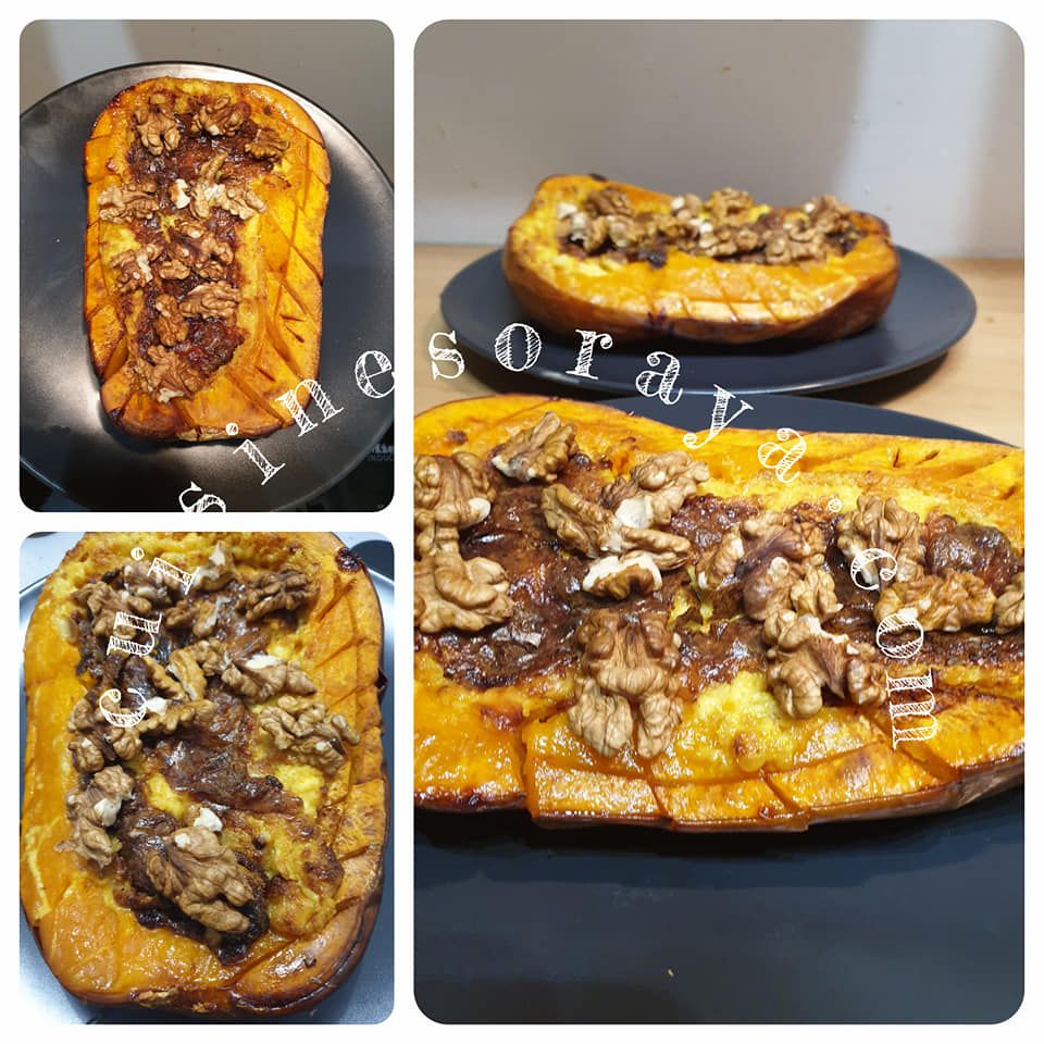 Butternut farcie au chèvre