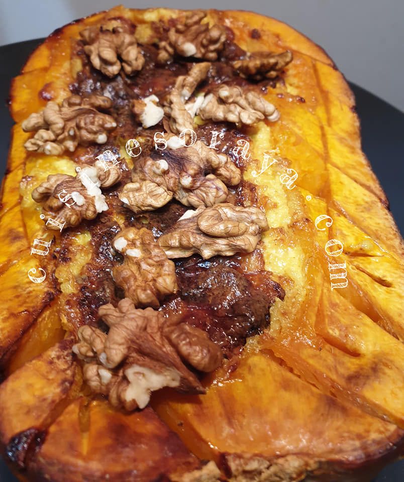 Butternut farcie au chèvre