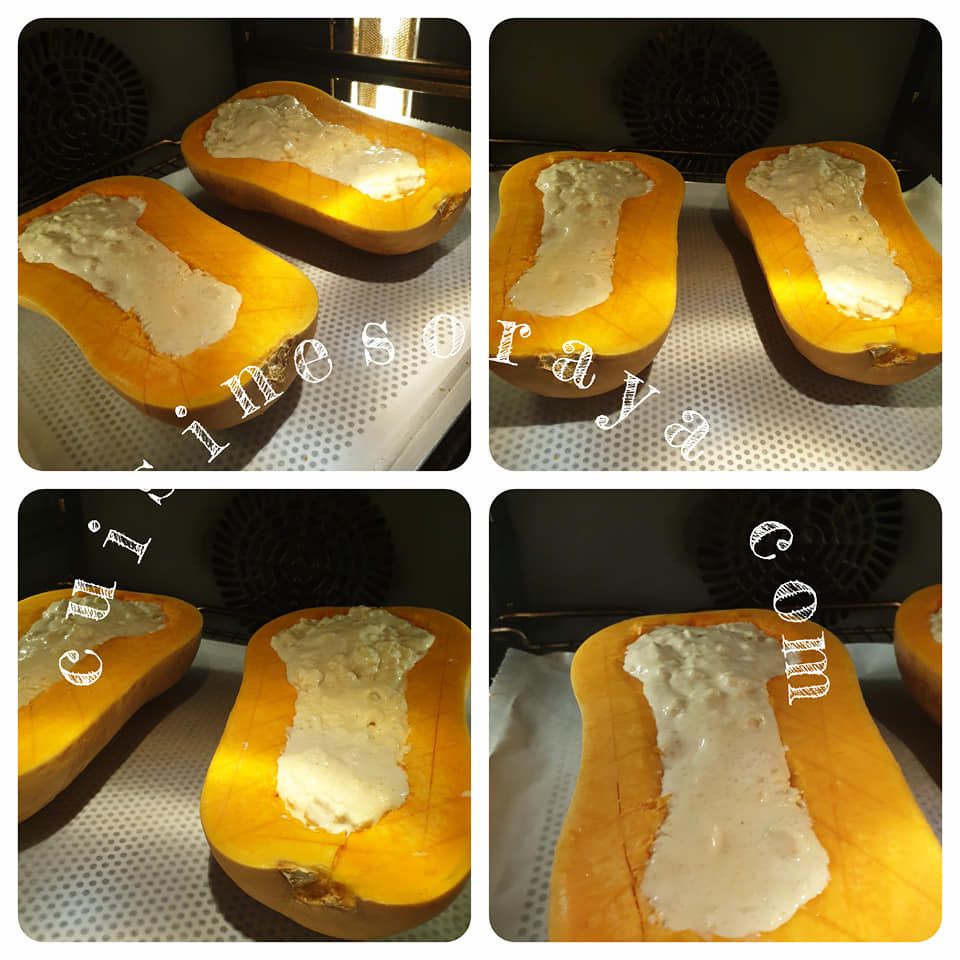 Butternut farcie au chèvre