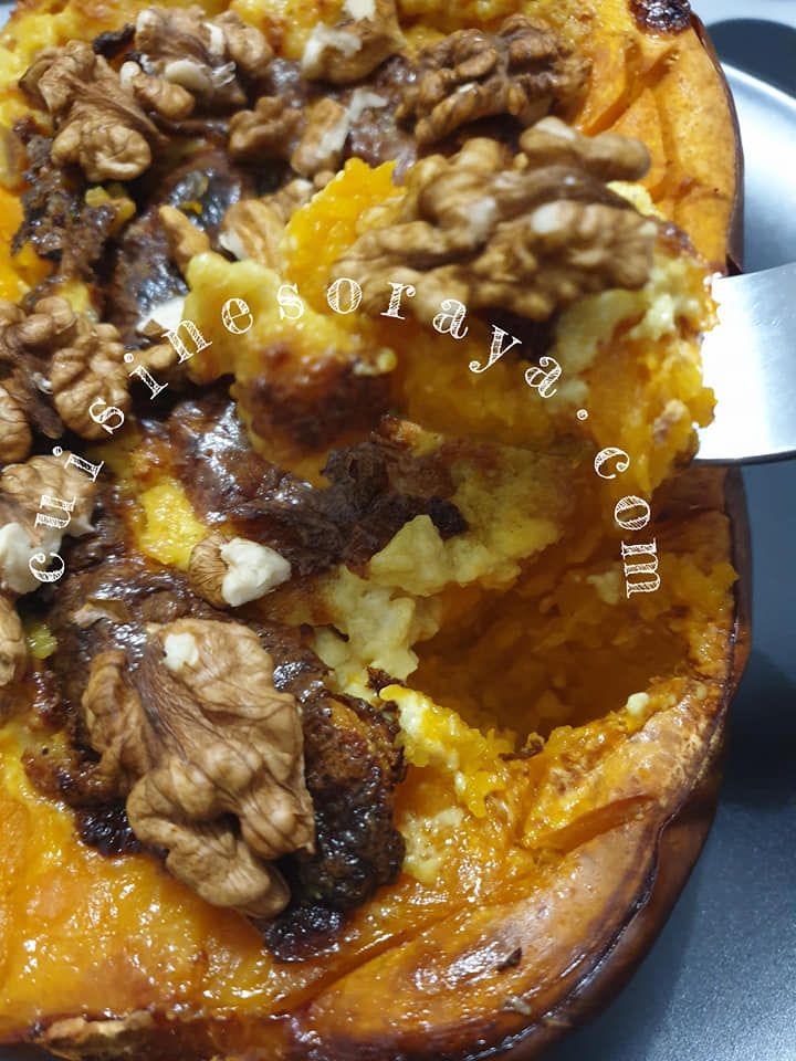 Butternut farcie au chèvre