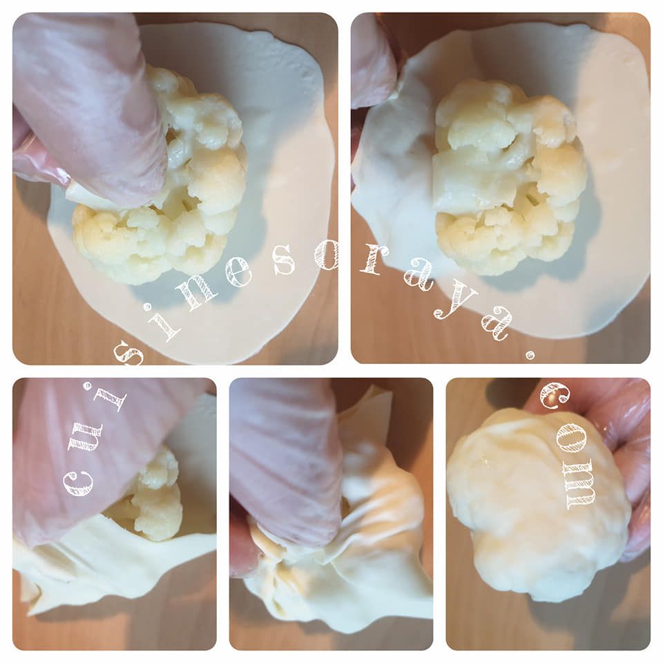 Feuilleté au mini chou-fleur