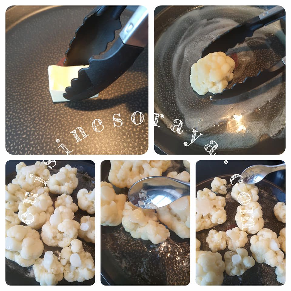Feuilleté au mini chou-fleur