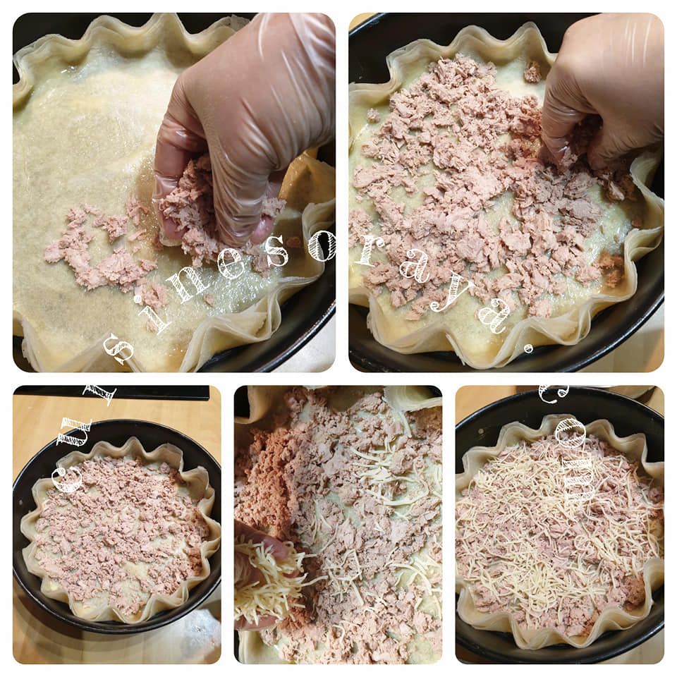 Tarte au thon en feuilles de brick