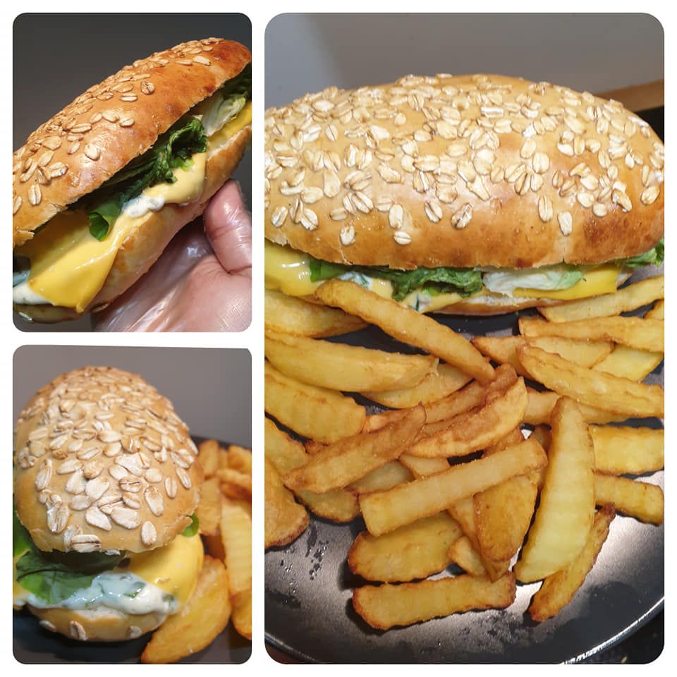 Fish burger maison