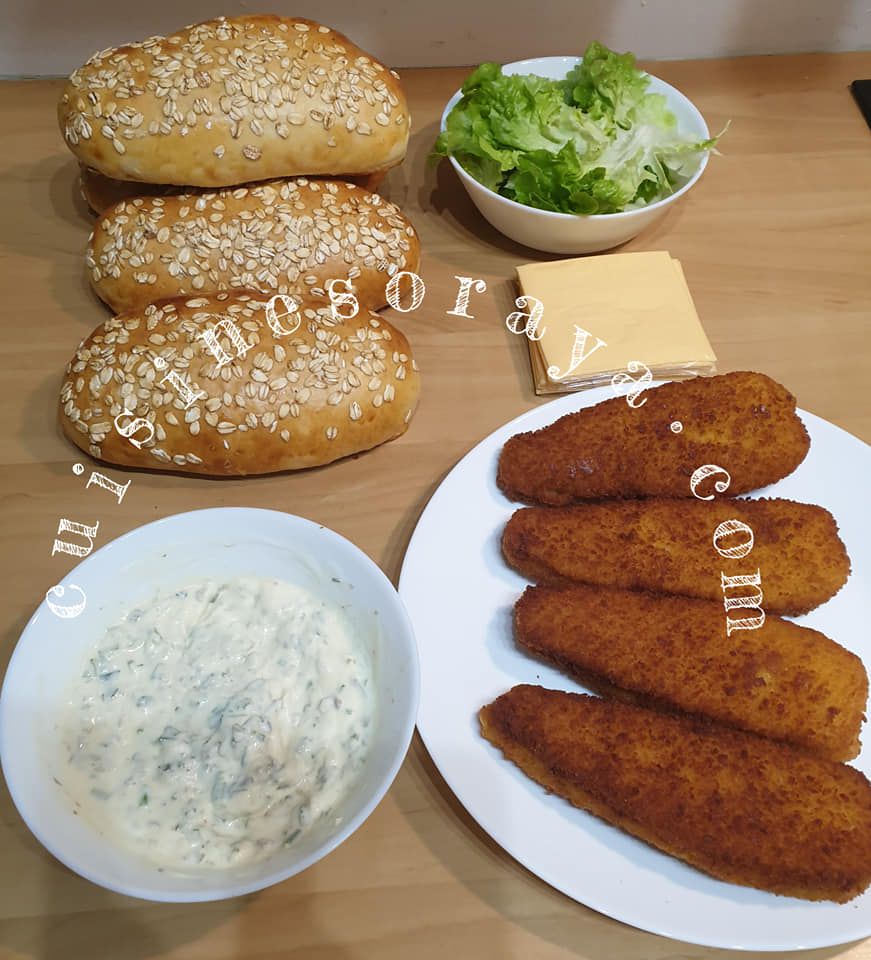 Fish burger maison